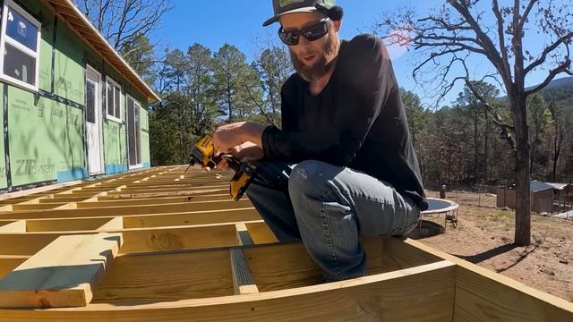 One Thing After Another.. Can We Get It Right?! Covered Deck for our DIY Cabin Homestead Build смотреть онлайн