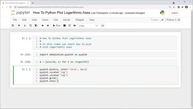 How To Python Plot Logarithmic Axes смотреть онлайн