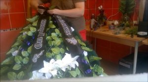 Как закрепить ритуальную ленту на венок