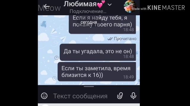 Написал неизвестный номер!!! // Переписка Meow смотреть онлайн