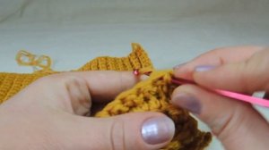 Модный капор крючком на 56 - 60 размер// МК