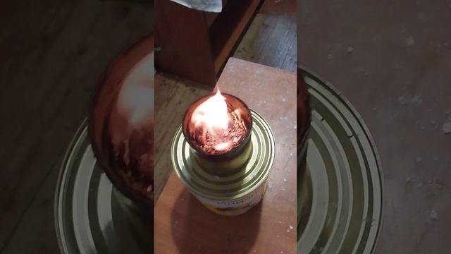 Окопная свеча. Испытание в помещении. смотреть онлайн