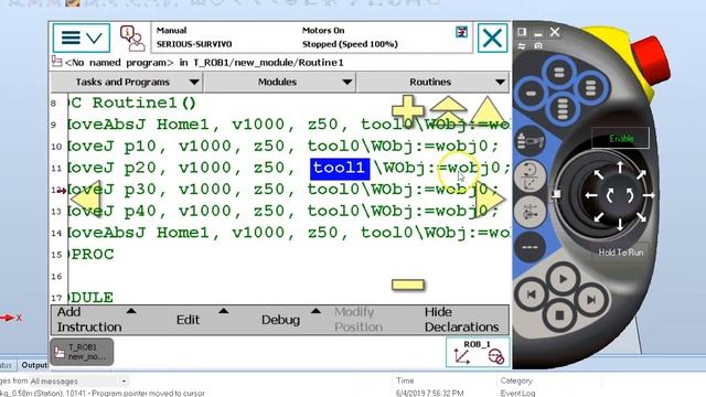 How to fix the TOOL or TCP & Work Objext in a routine Line of Code ABB IRC5 смотреть онлайн