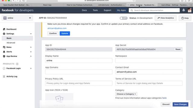 ReactJS with Firebase | ReactJS with firebase using Facebook authentication in URDU Hindi смотреть онлайн