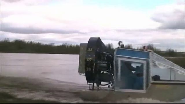 Аэроглиссер АГП-4/130, "ТРИТОН", Разворот с кабиной смотреть онлайн
