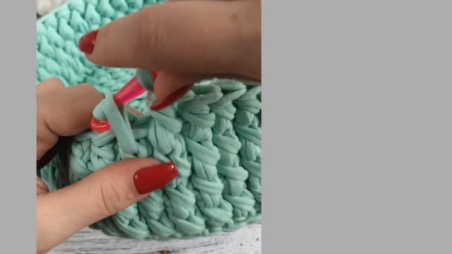 Узор для корзины из трикотажной пряжи смотреть онлайн