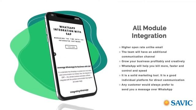 Whats Apps Integration | SAVIC | SAP смотреть онлайн