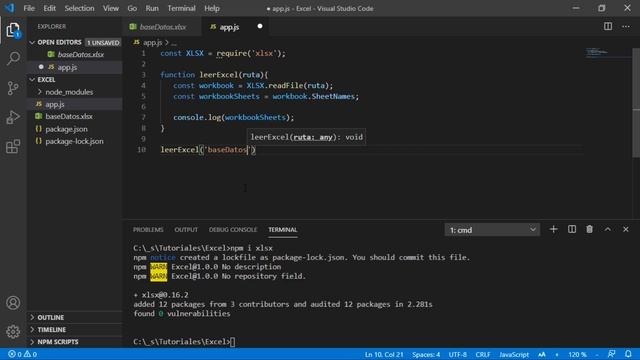 Leer Excel con Node.js смотреть онлайн