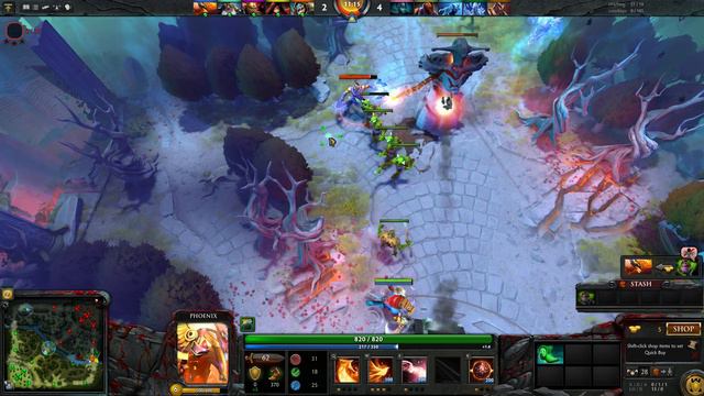 4K Dota 2 - Phoenix Solo Offlane ranked смотреть онлайн