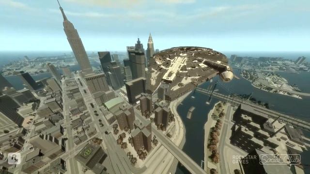 GTA 4: Star Wars The Millennium Falcon (MOD) + Glitches смотреть онлайн