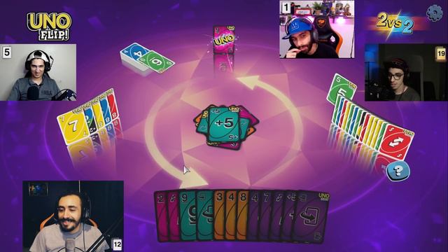 🃏 مع الشباب UNO Flip 🃏 العالم الموازي ⬆⬇ смотреть онлайн