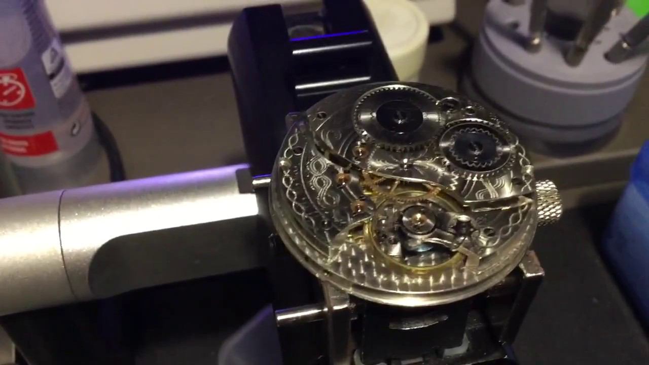 Waltham colonial 12s 1894 after mainspring replacing. смотреть онлайн