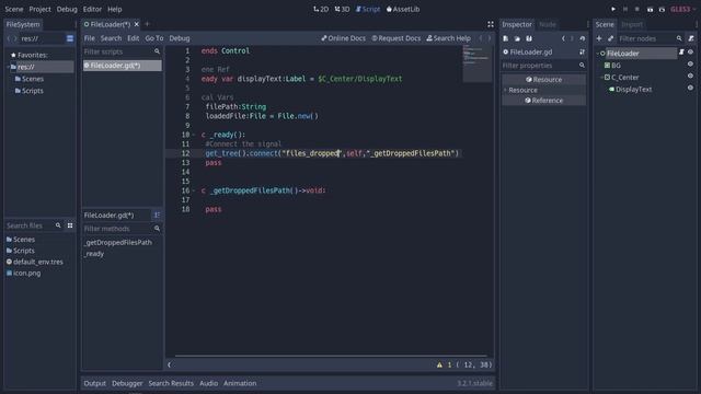 Godot Tutorial: Loading A File's Data By Dropping Them On Your Application (Text Files) смотреть онлайн