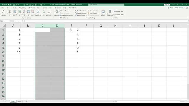 Find Missing Numbers In A Series - SEQUENCE,FILTER смотреть онлайн