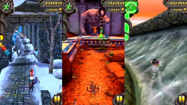 Temple Run 2 Frozen Shadows VS Blazing Sands VS Sky Summit Android Gameplay HD #5 смотреть онлайн
