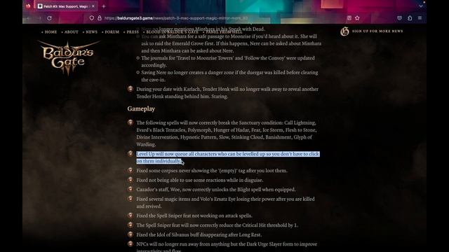 ? NEW Mac Support for Baldur's Gate 3 and Party Dismiss! - Patch Notes Highlights September 22, 202 смотреть онлайн