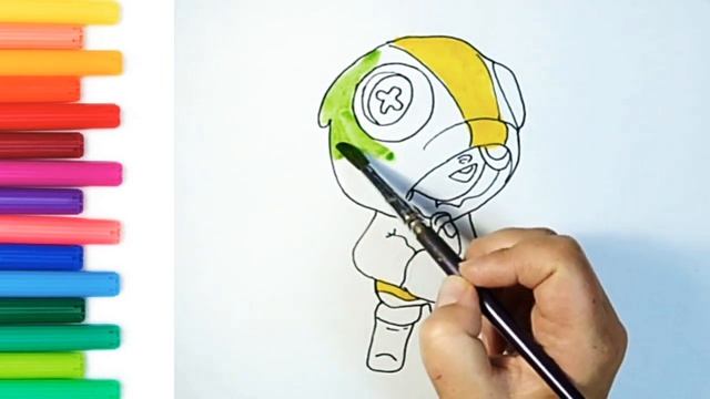 Как нарисовать Леона из Бравл Старс. How to Draw Leon. Brawl Star смотреть онлайн
