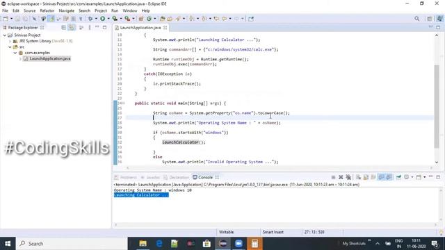 How to Launch Windows Application in Java | Coding Skills смотреть онлайн