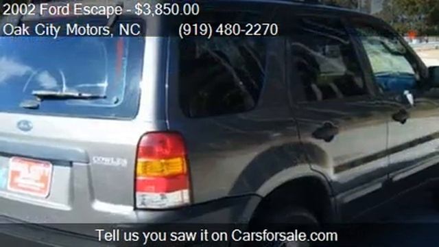 2002 Ford Escape XLS Value Choice 2WD 4dr SUV for sale in Ga смотреть онлайн