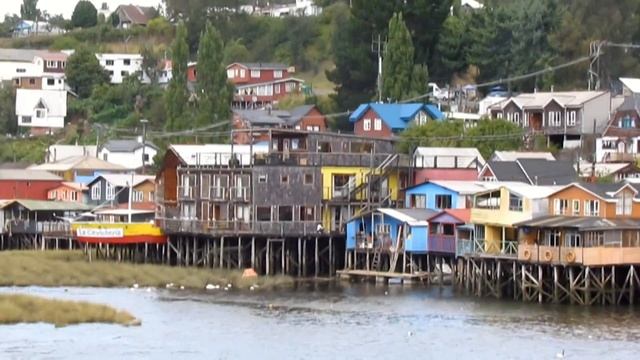 Castro Town In Chile, Capital Of Chiloe Province.