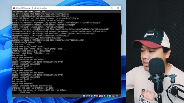 Cara Membuat User di Linux Debian 10 - Base Newbie смотреть онлайн