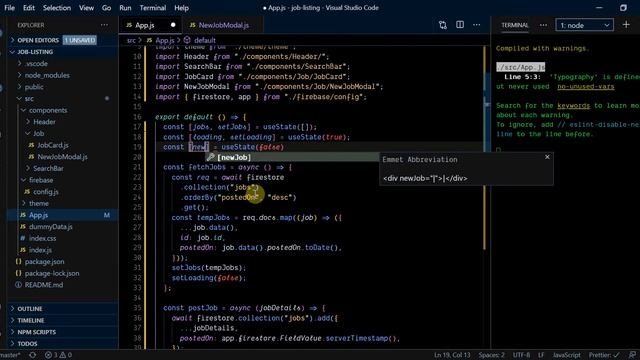 Job Listing App | React js project (Hooks, Material UI, Firebase) - Part 12 смотреть онлайн