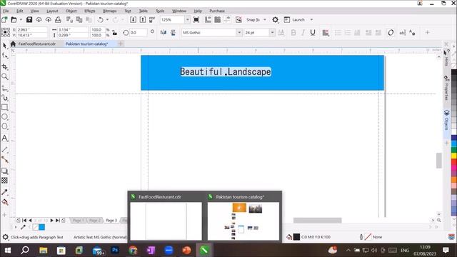 Learn CorelDraw -L4 | Master page | Page number | Urdu font download | Import image | Convert to PD смотреть онлайн