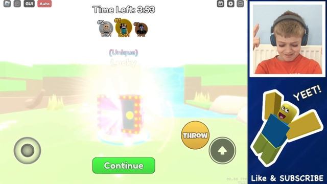 *MAX LEVEL WORLD and BEST PET* - Roblox Yeet a Friend… смотреть онлайн