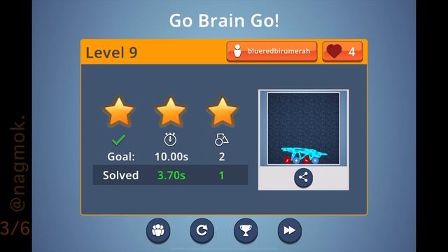 Brain It On! Community "2 HELIUMS + 2 MAGNETS + 2 SLIPPERY" solved by nagmok смотреть онлайн