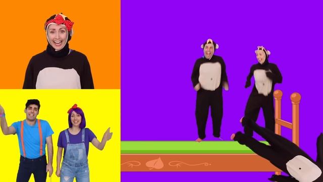 5 Little Monkeys Jumping On The Bed Nursery Rhyme - Bella and Beans TV смотреть онлайн