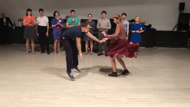 Ninth KSD XCHNG. Lindy hop JJ Open. Final. Iuliia Portnova & Ruslan Andriievskyi смотреть онлайн