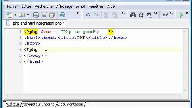 10 - php and html integration, كيفية الدمج بين HTML و PHP والعكس صحيح смотреть онлайн