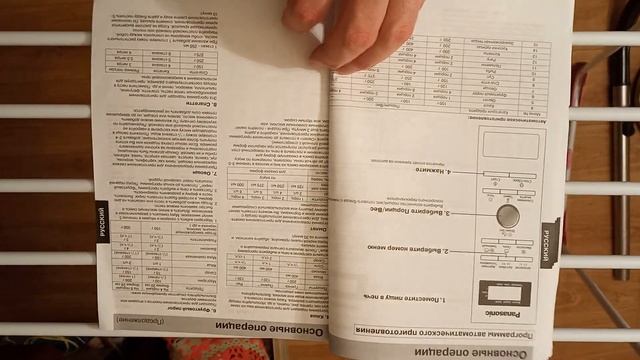 Инструкция по эксплуатации микроволновой печи Panasonic смотреть онлайн