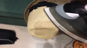 как выпрямить бумажную шляпу???