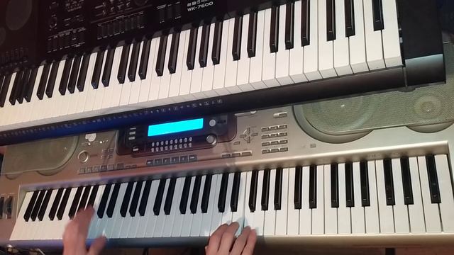 La Noche-Es el amor Cover en teclado WK-3700 смотреть онлайн