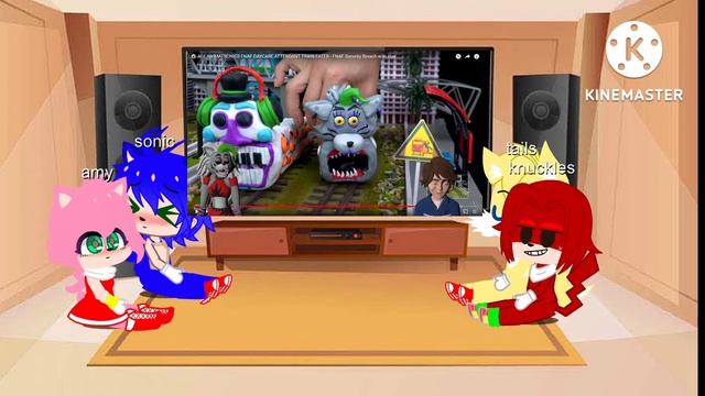sonic characters react to gregory and roxanne Wolf react to security breach clay art смотреть онлайн