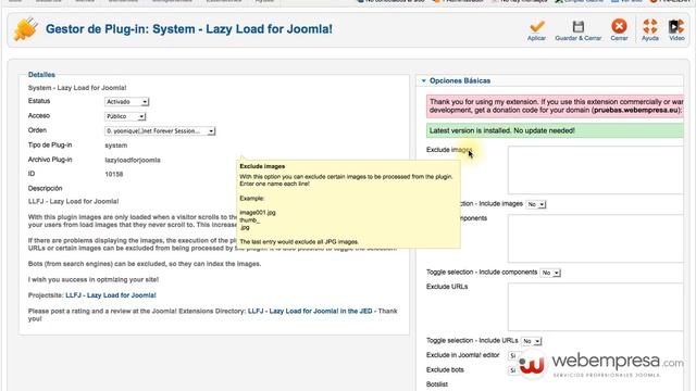 Evita la carga innecesaria de imágenes en Joomla y reduce el consumo de ancho de banda смотреть онлайн