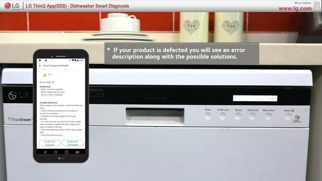 LG ThinQ App(SDS) - Dishwasher Smart Diagnosis смотреть онлайн