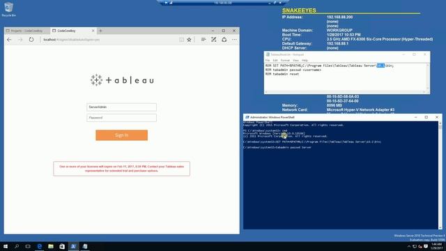 Tableau Server | How to Reset Admin User Password смотреть онлайн