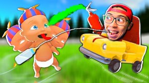 Я РЕБЕНОК в Жёлтом  Who's Your Daddy Кто Твой Папочка Эволюция Ребёнка ИГРОК АДОР и ПАПА