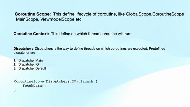 #2 Kotlin Coroutines Basics | Coroutine Scope , Coroutine Context and Dispatcher in Hindi смотреть онлайн
