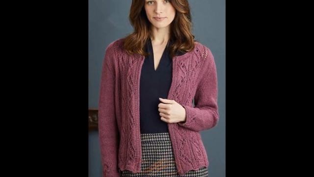 Женские Вязаные Кардиганы - фото - 2019 / Women's Knitted Cardigans Photo смотреть онлайн