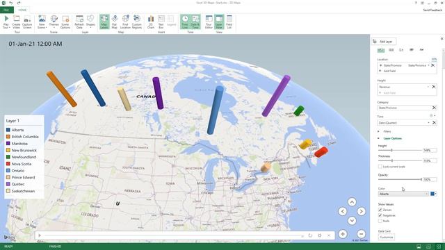 Excel 3D Maps - Tell The Story Behind The Numbers смотреть онлайн