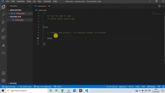4) How to run code in PHP on XAMPP| PHP смотреть онлайн