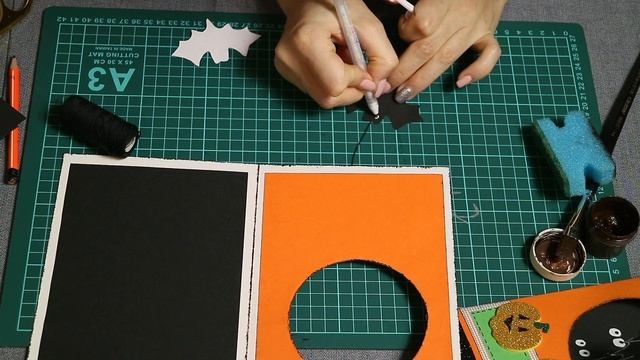 Открытка своими руками к празднику Хэллоуин