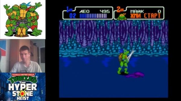 TEENAGE MUTANT NINJA TURTLES: THE HYPERSTONE HEIST. ПРОХОЖДЕНИЕ. (SEGA, RUS, 1992) (ПЕРЕЗАЛИВ).