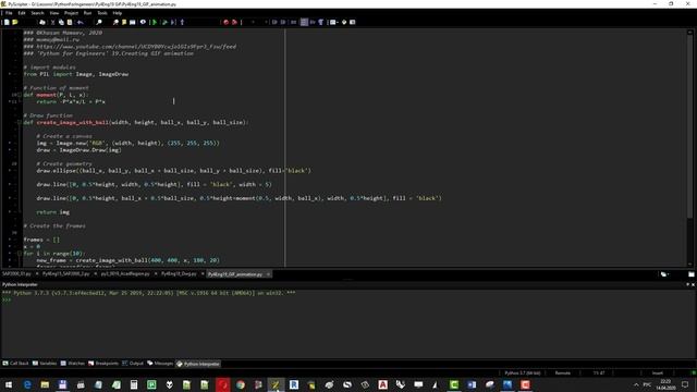 Py4Eng19_Создание_Gif-анимации смотреть онлайн