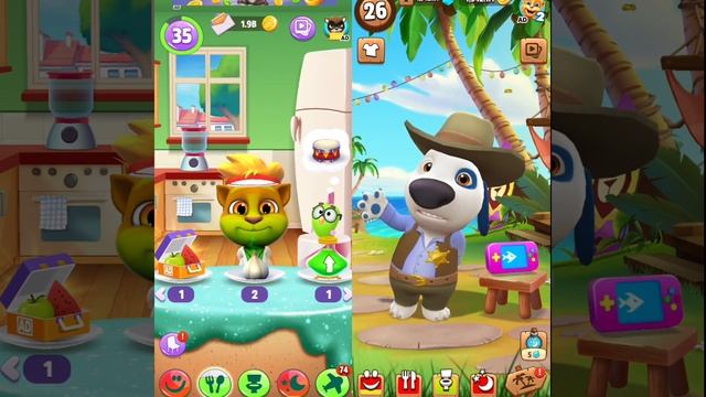 My talking Hank vs talking tom 2 toilet Poop?(ios & Android) Gameplay смотреть онлайн