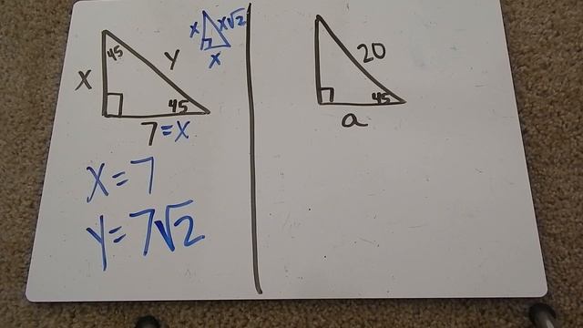 Special Right Triangles 45-45-90 Tutorial смотреть онлайн