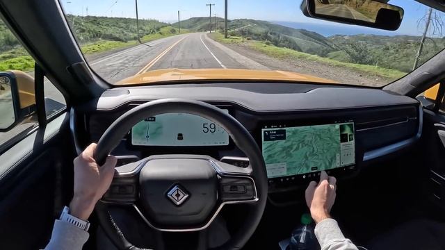 Rivian R1T Quad Motor - Driving the 835hp Adventure Pickup (POV Binaural Audio) смотреть онлайн